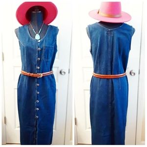 Vintage Starwear Western Cotton Denim Dress